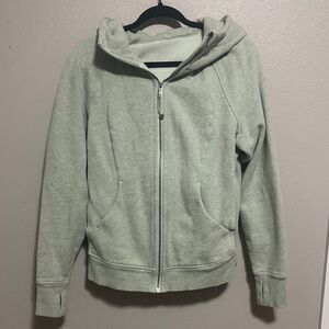 Lululemon Light Green Zip-Up Hoodie